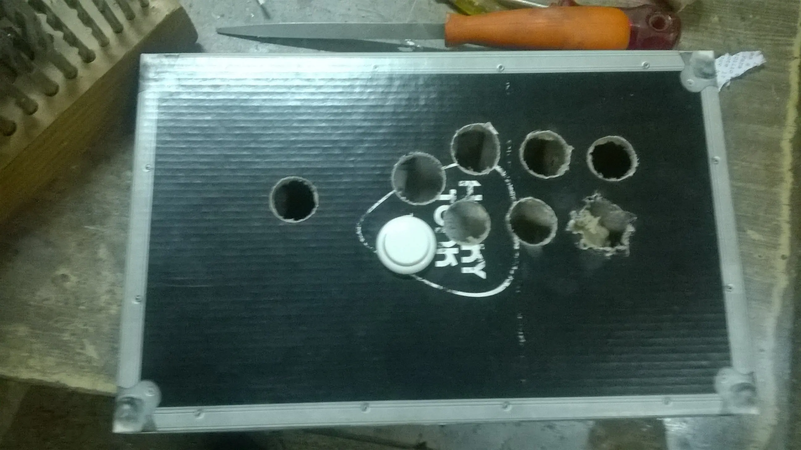 arcade stick con boton playstati