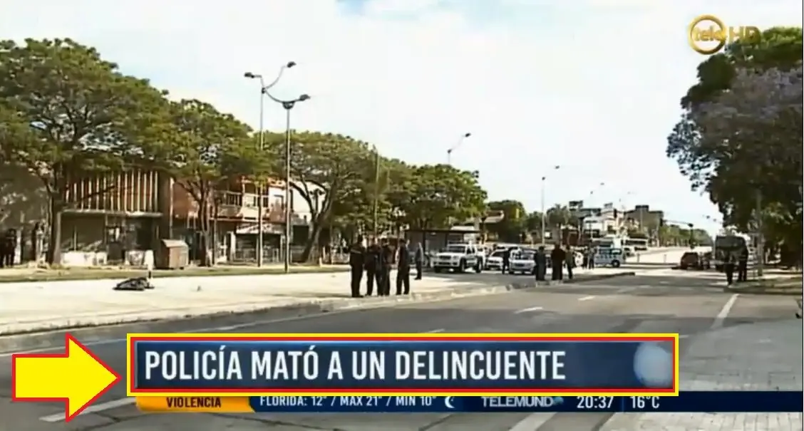 Uruguay - Policia rapiñado bajo a delincuente 6-12-2015