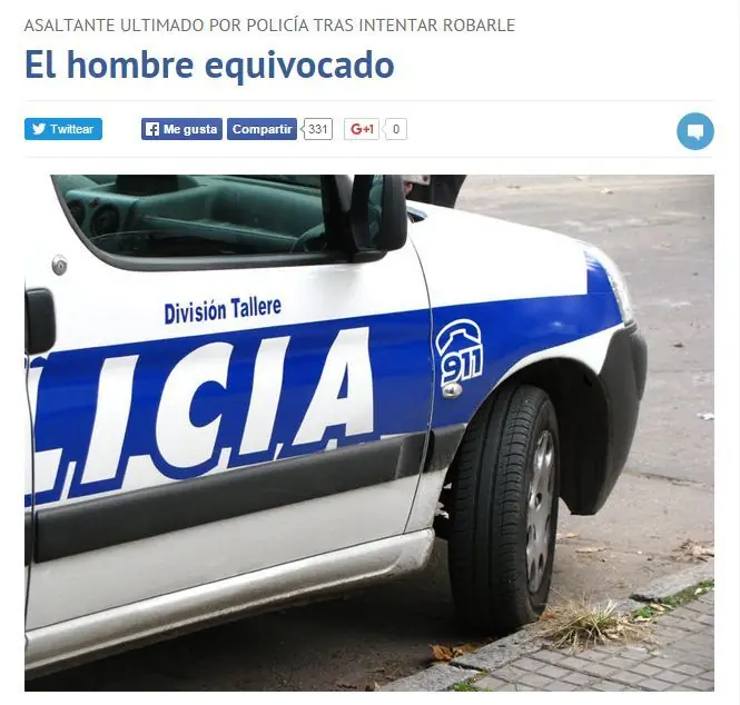 Uruguay - Policia rapiñado bajo a delincuente 6-12-2015 Uruguay - Policia rapiñado bajo a delincuente 6-12-2015