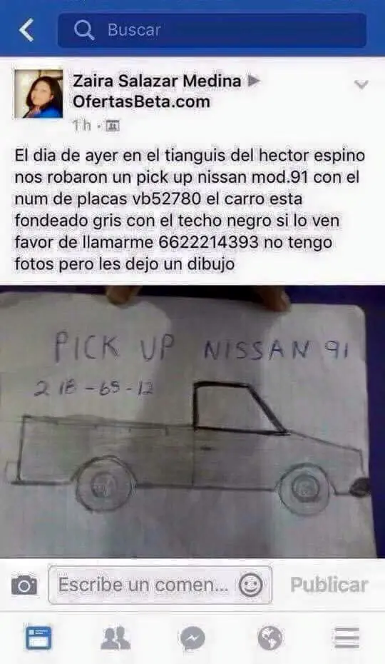Le robaron su camioneta y mira lo que hizo
