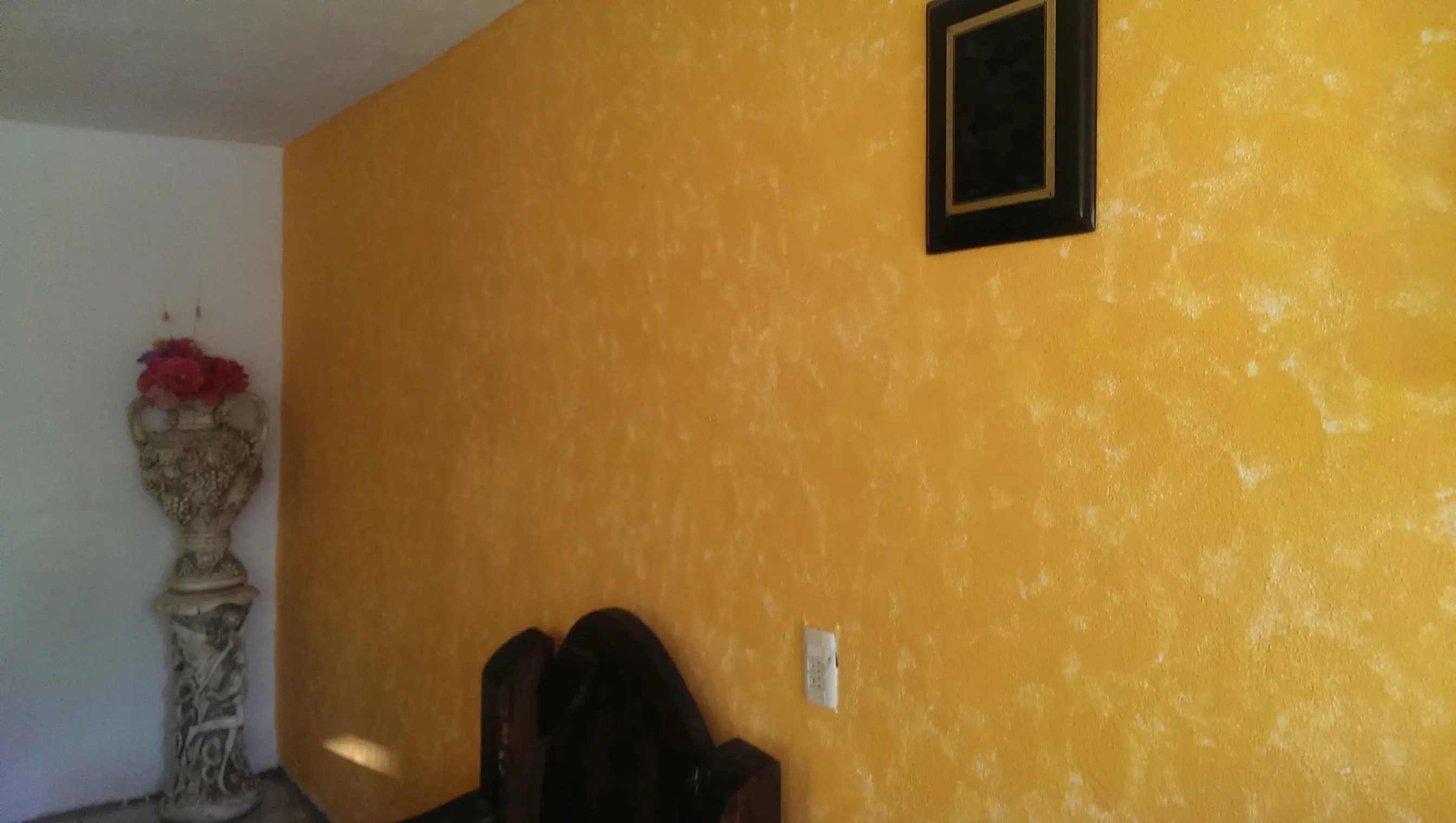 Pinto la sala de mi vieja y te lo muestro.