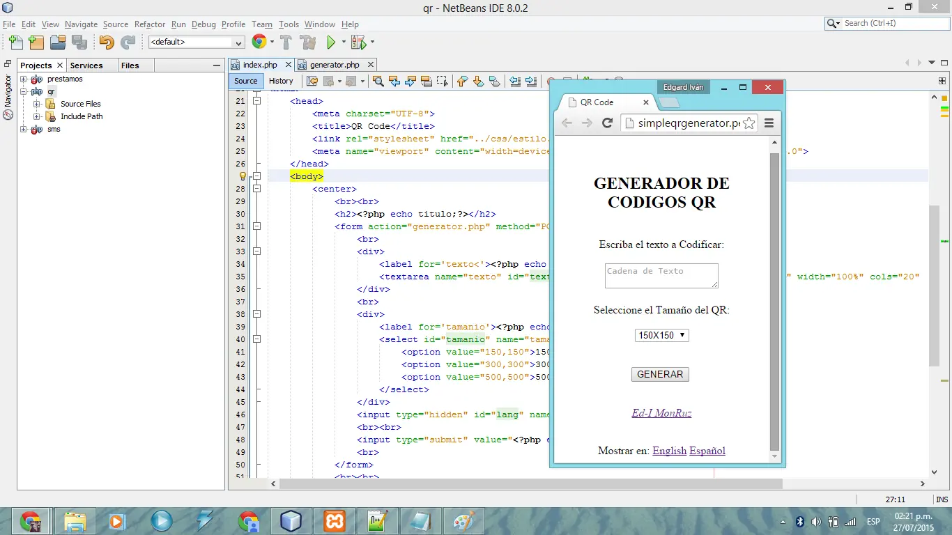 Genera tus QR Facil y Sencillo!