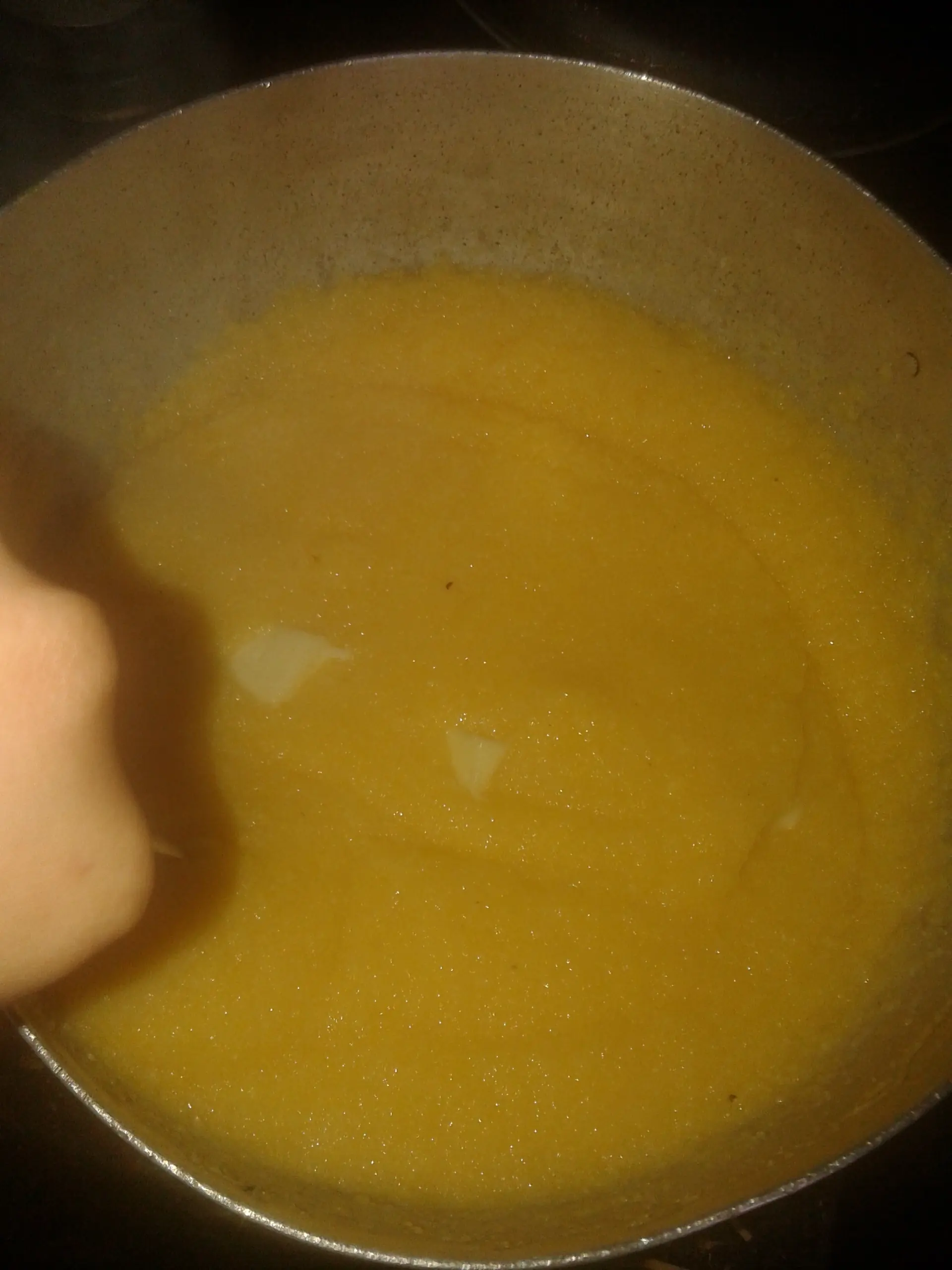 Hoy: Polenta con queso
