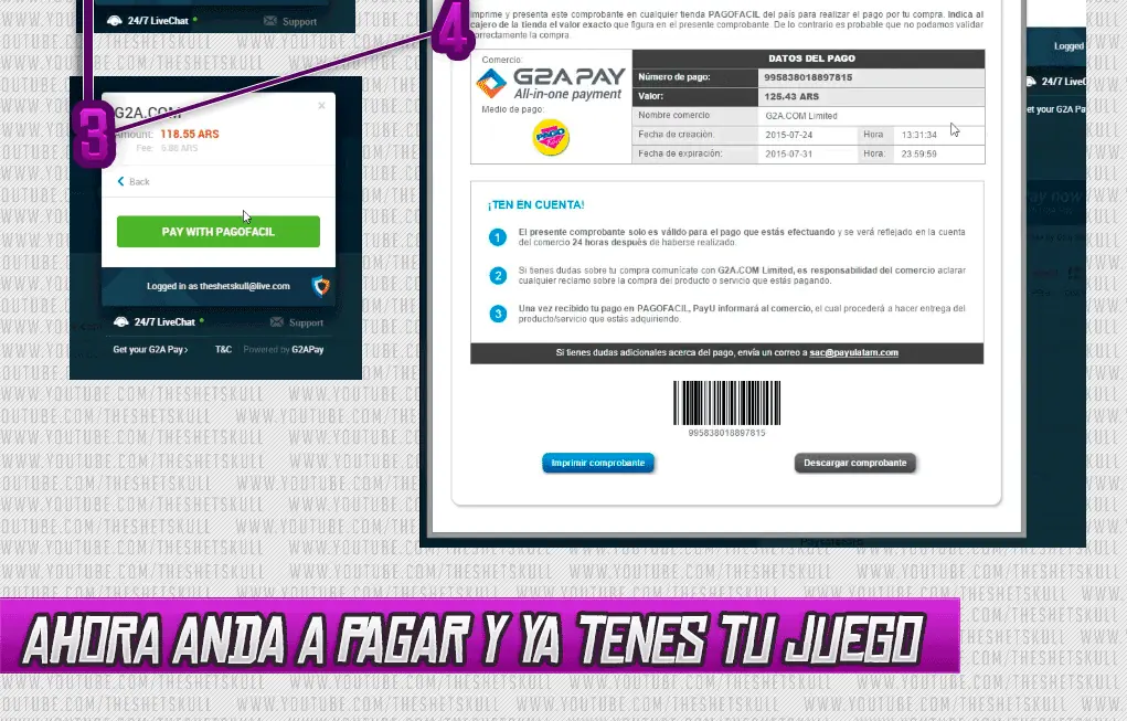 Comprar Juegos BARATOS por boleta (Rapipago) - G2A