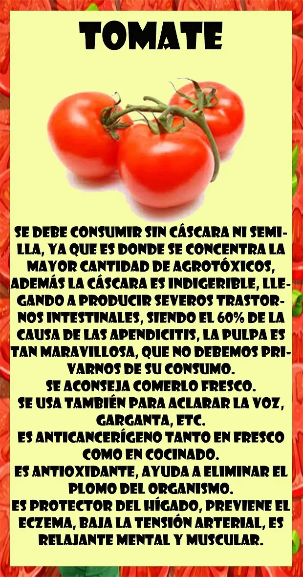 Beneficios de las frutas y verduras.