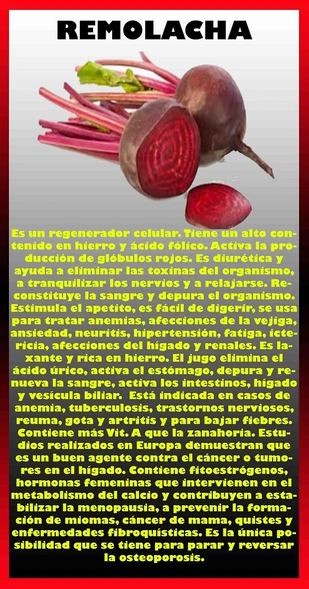 Beneficios de las frutas y verduras.