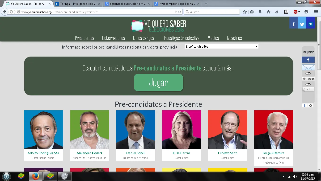 No sabes a quien votar? Entra aca papu y averigualo