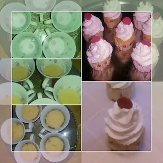Cupcake de limón al microondas, listo p/ comer en 15 min!