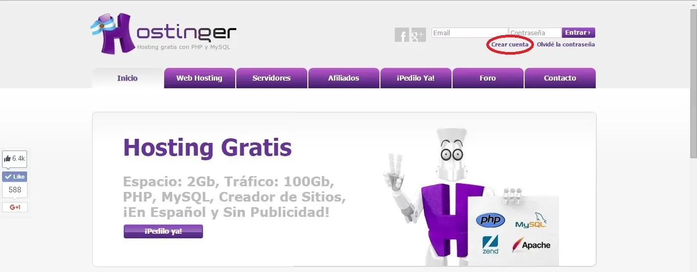 hosting gratis