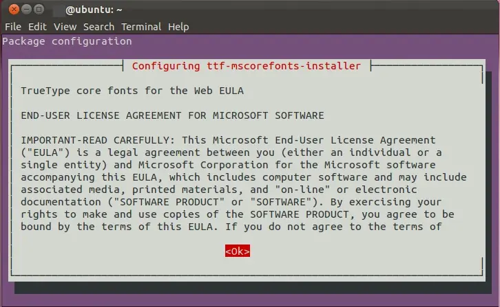 Solución a error en ttf-mscorefonts-installer en Ubuntu 14.