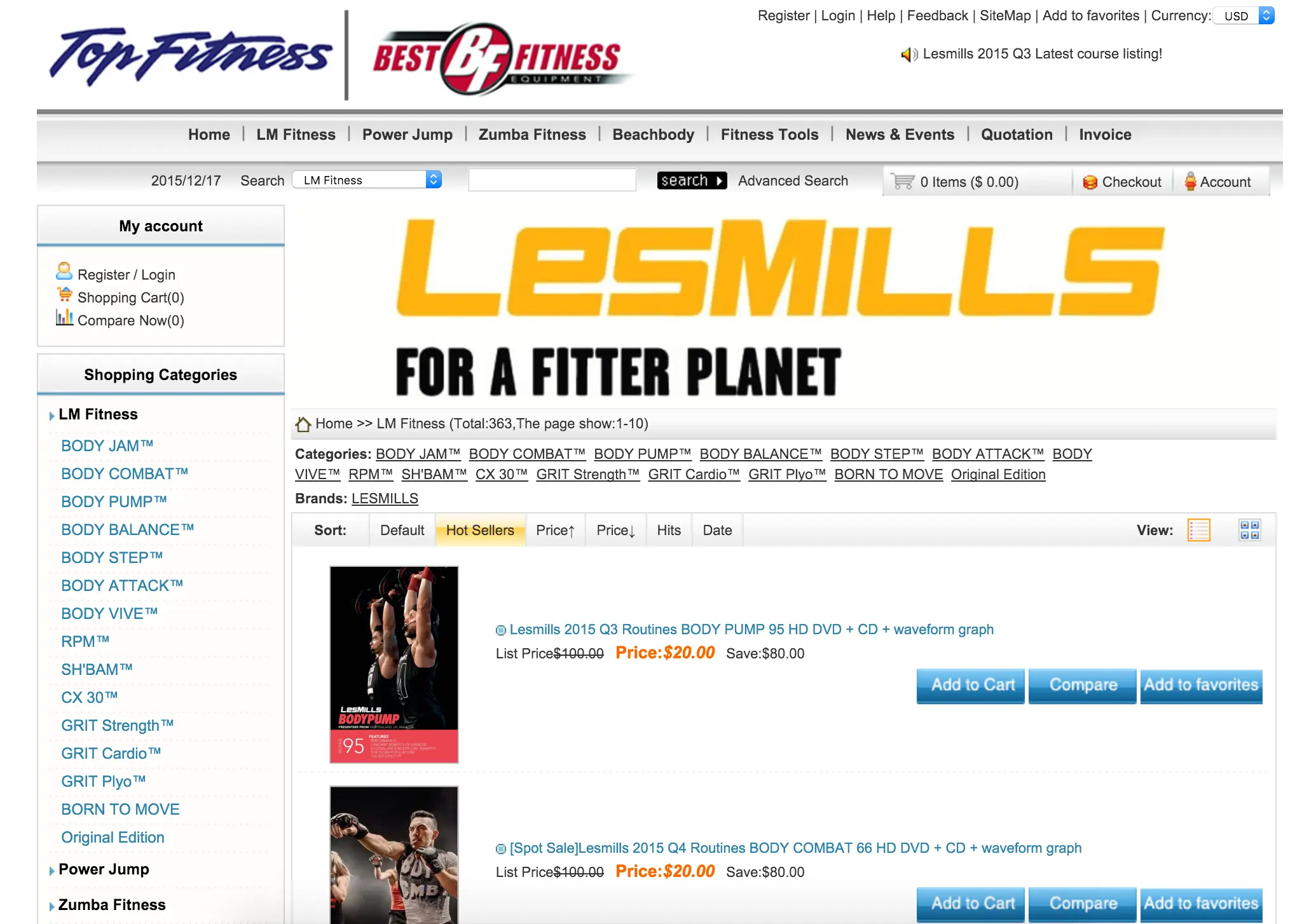 Top Fitness | Venta de Videos de Les Mills