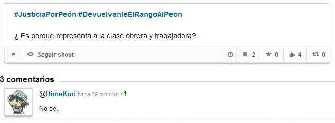 Mejores comentarios de @DimeKari