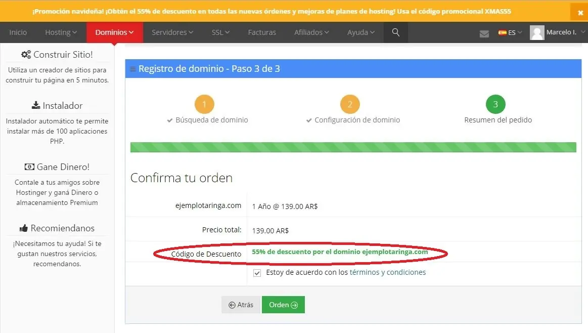 dominio web