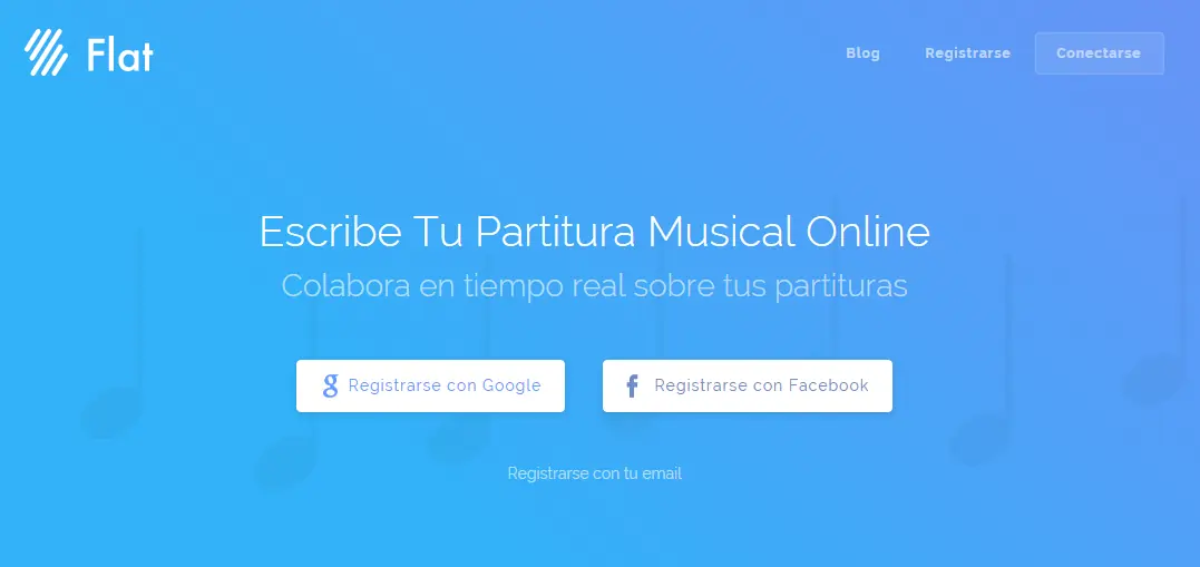 Escribe tu partitura musical online con Flat.io
