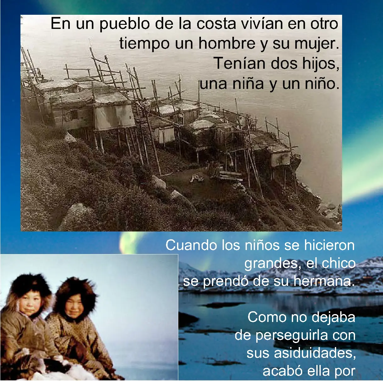 Origen del sol y de la luna.