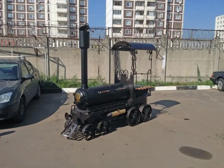 Hace vos mismo tu Parrilla con forma de locomotora