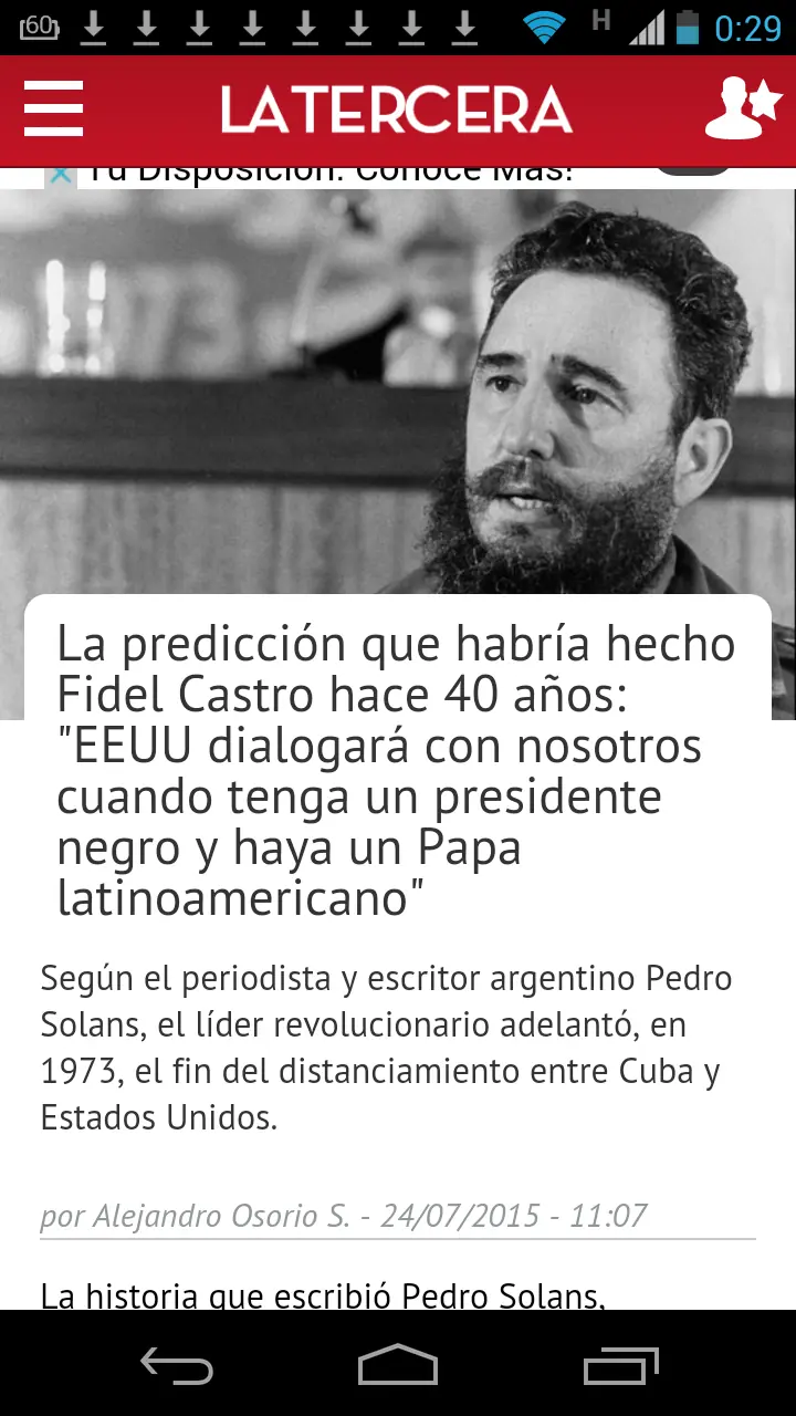 Fidel el nostradamus