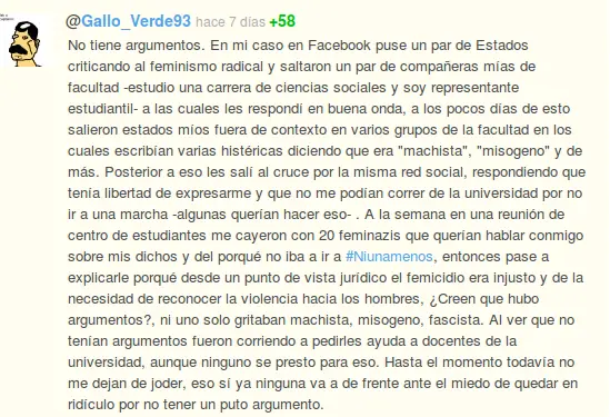Basta de  la censura "feminista"  - post resubido