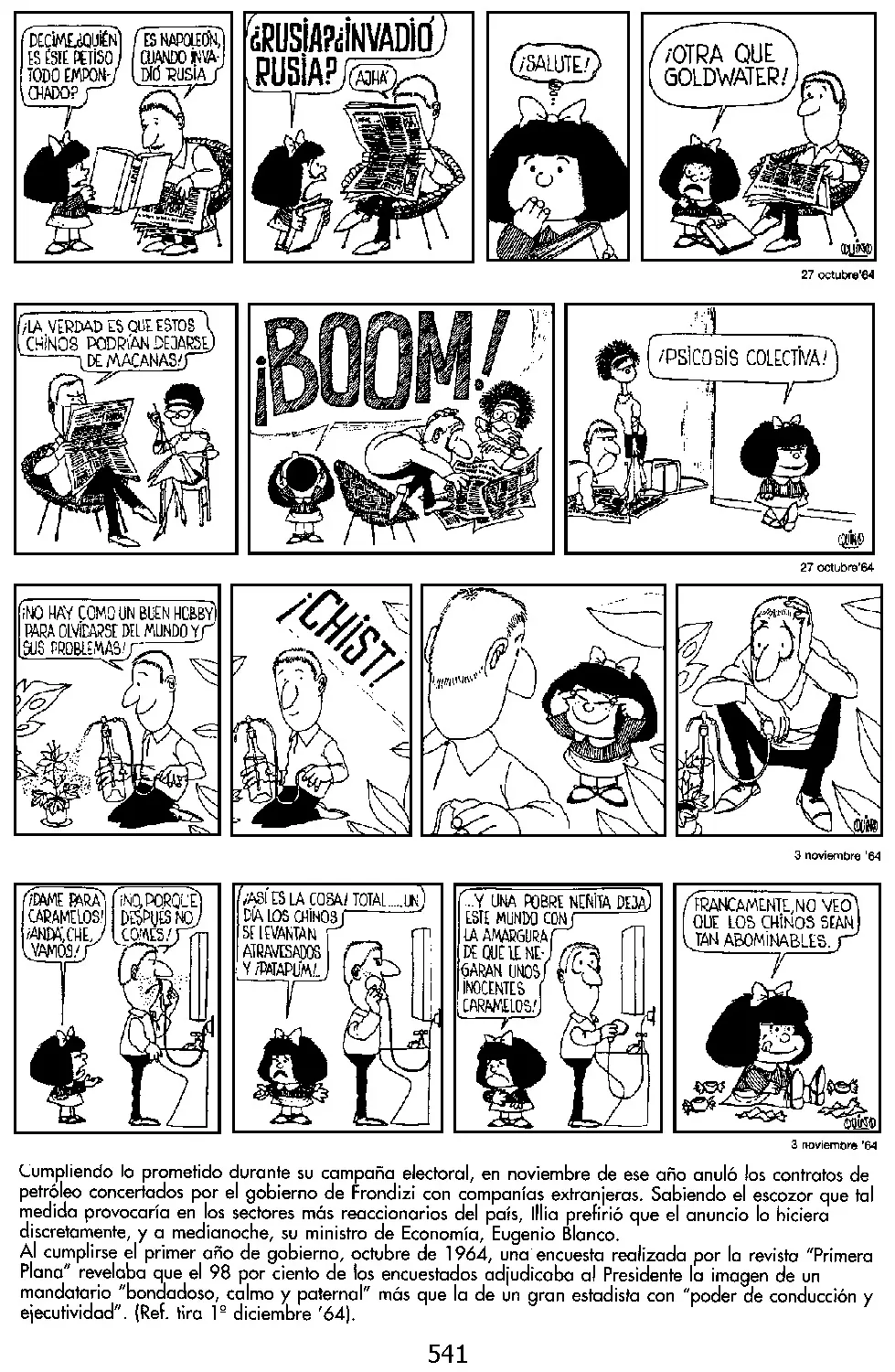 Mafalda: Las primeras tiras