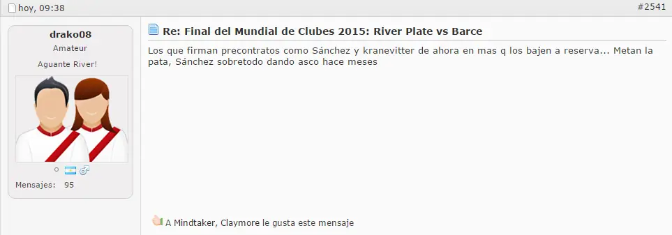 Hinchas de Riber enojados tras la derrota con el Barça