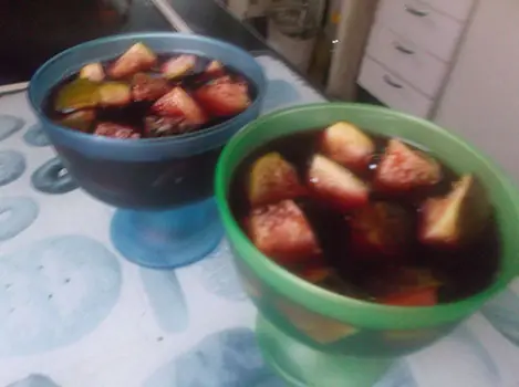 Copa de higos con sangria