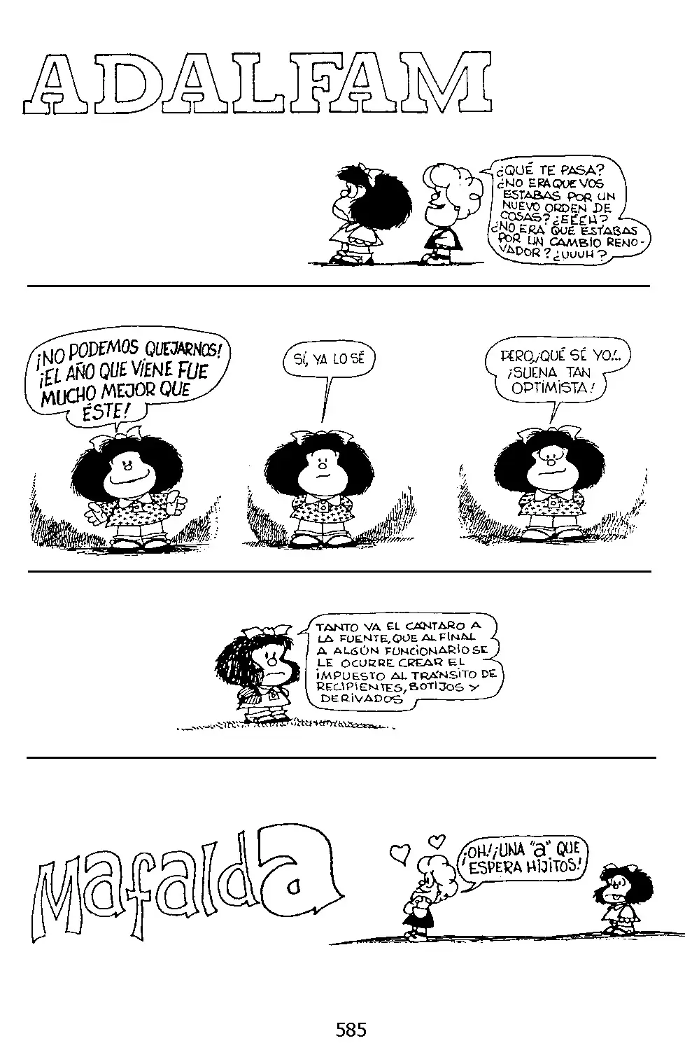 Mafalda: Las primeras tiras
