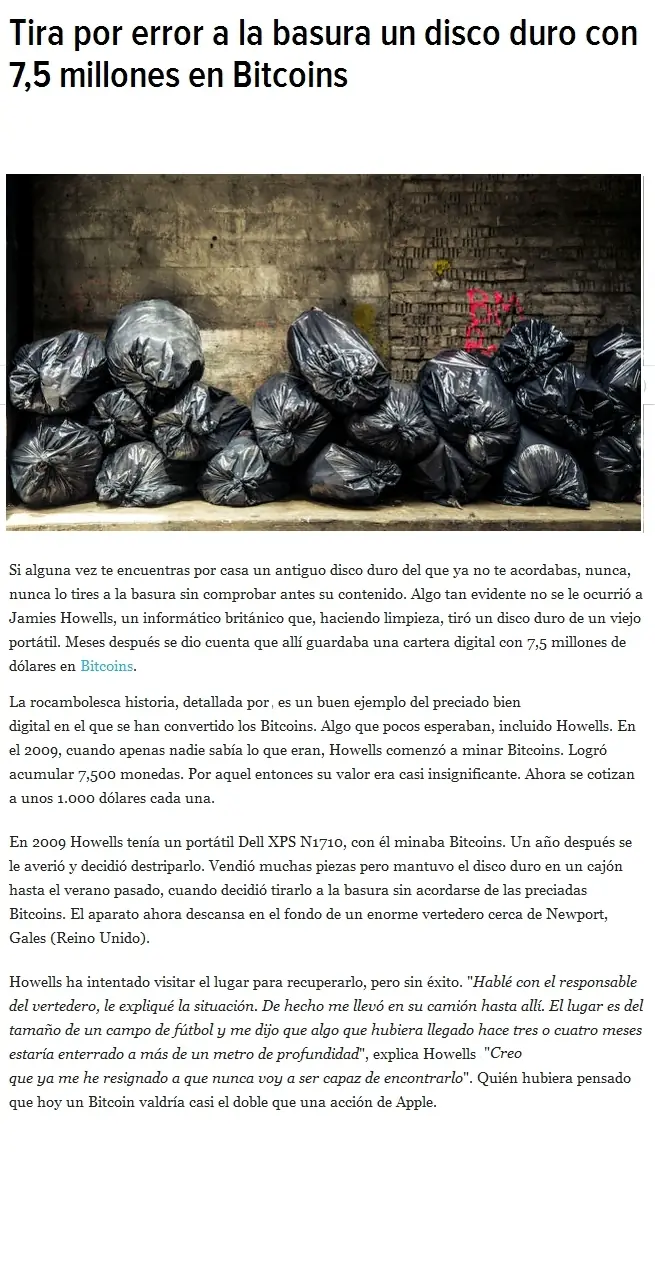 Pierde 7,5 millones en Bitcoins