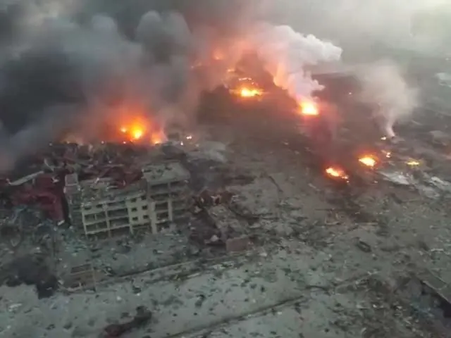 Explosiones masivas en China