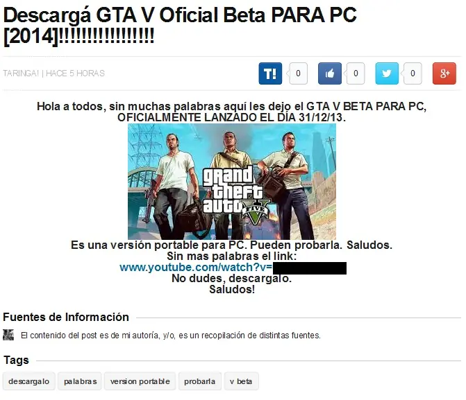 Tendencia preventiva: Posts Robacuentas y Spam