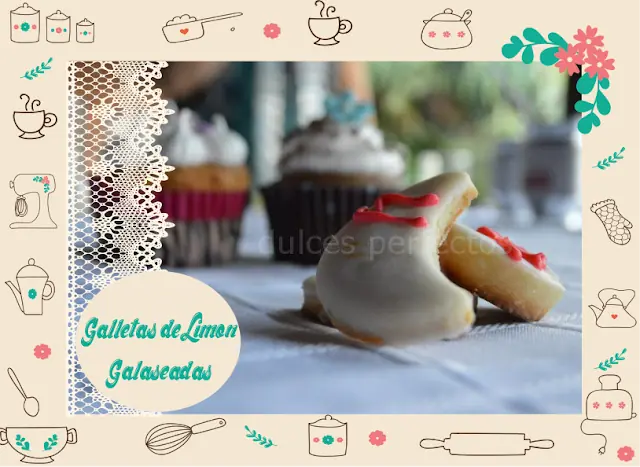 Galletas de limón glaseadas