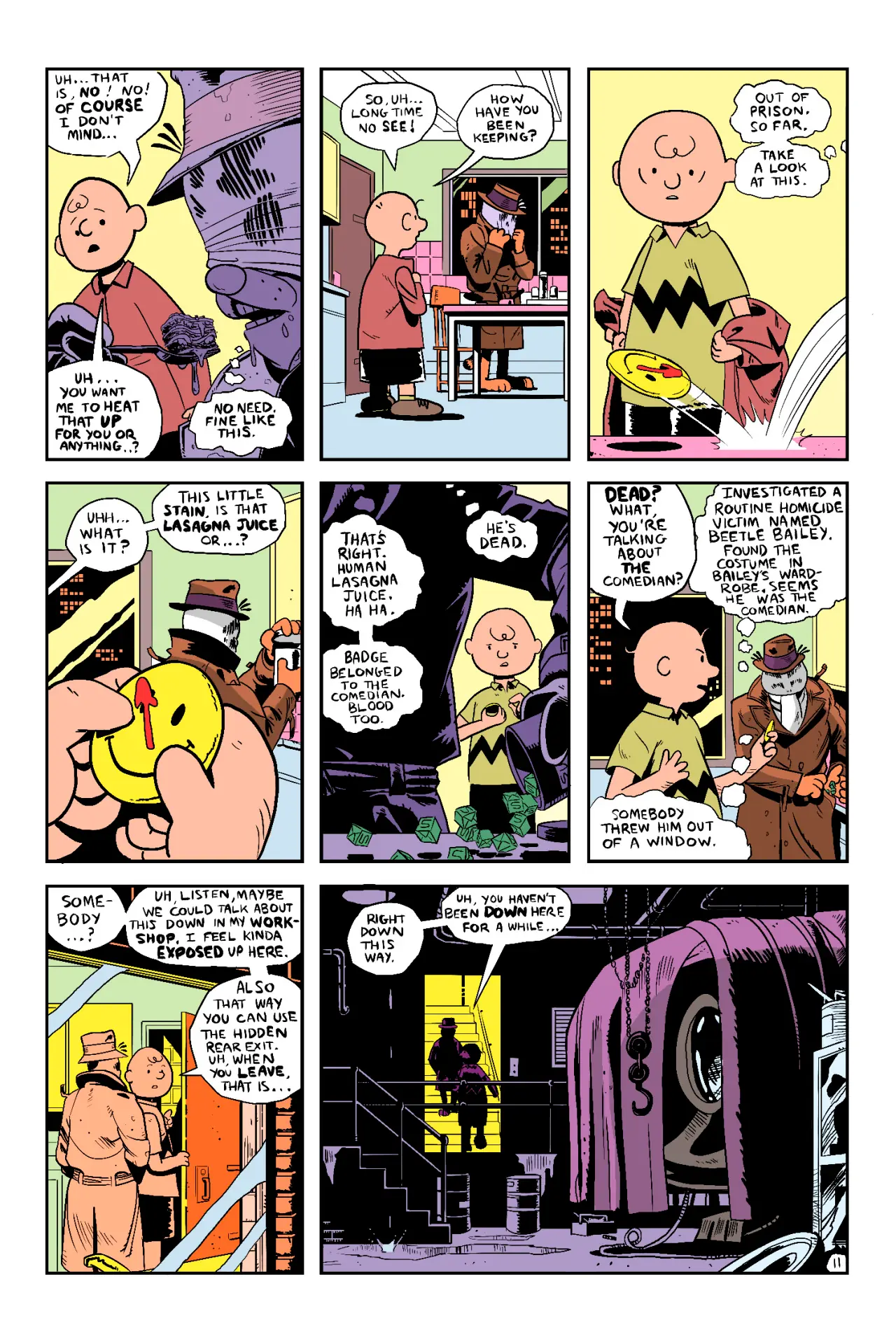 Watchmen: parodia en tiras comicas