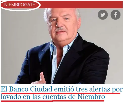 La sociedad de Niembro y Meza es una matriz de riesgo