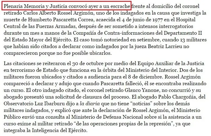 escraches