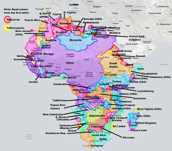 19 nuevos y curiosos mapas del mundo que te sorprenderán