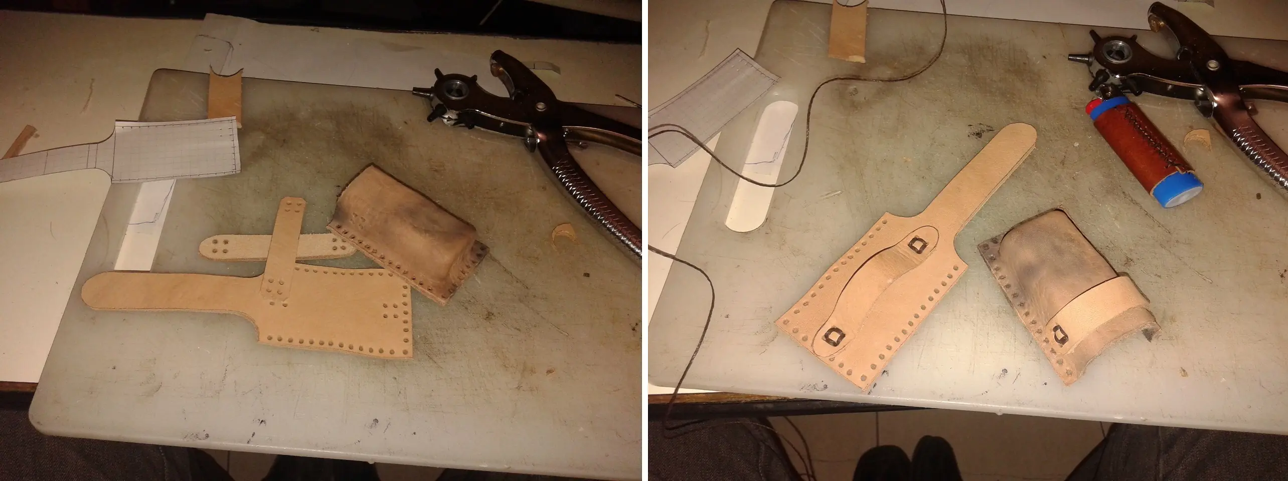 estuche de cuero