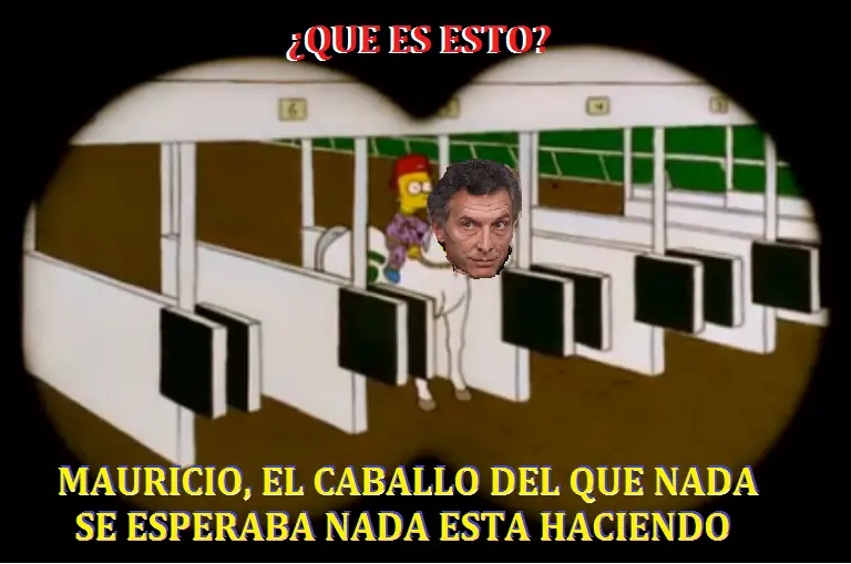 MACRI, el Caballo del que nada se esperaba Nada esta Haciend