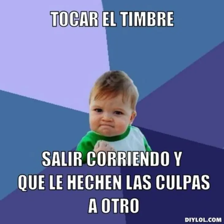 Tocar el timbre e irte