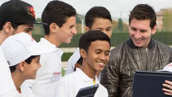 Messi: gesto solidario