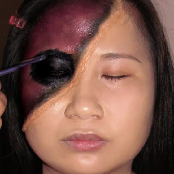 Crea un divertido maquillaje de dos caras para halloween