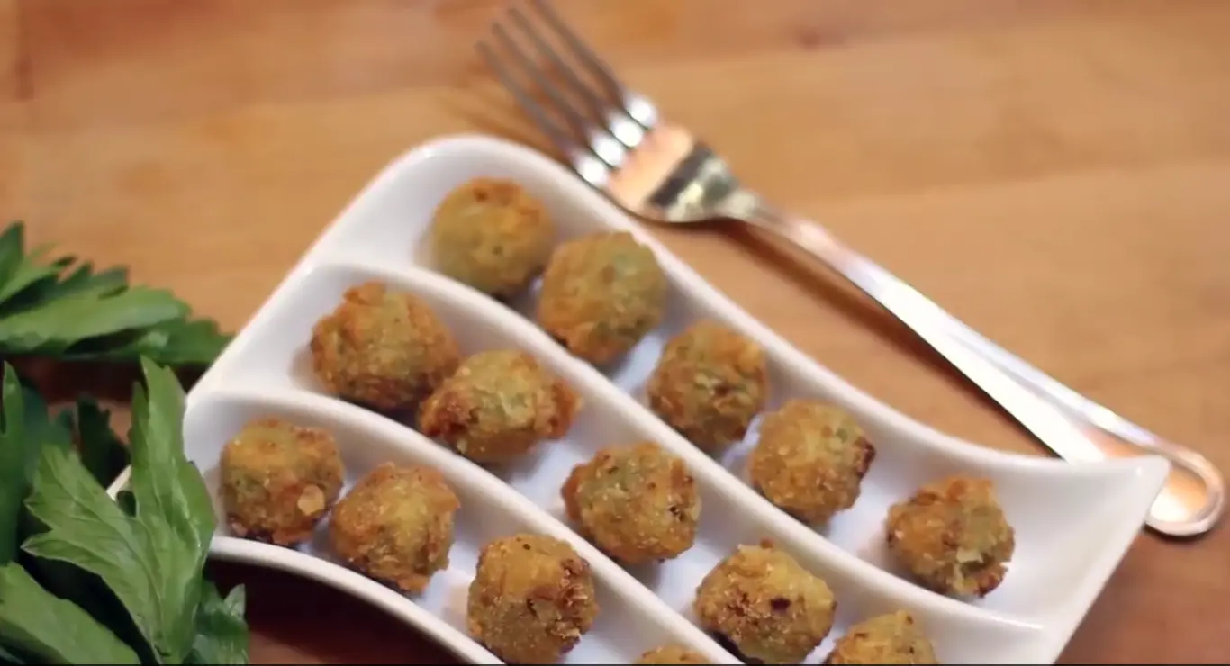 Aceitunas a la escolana - Paso a paso
