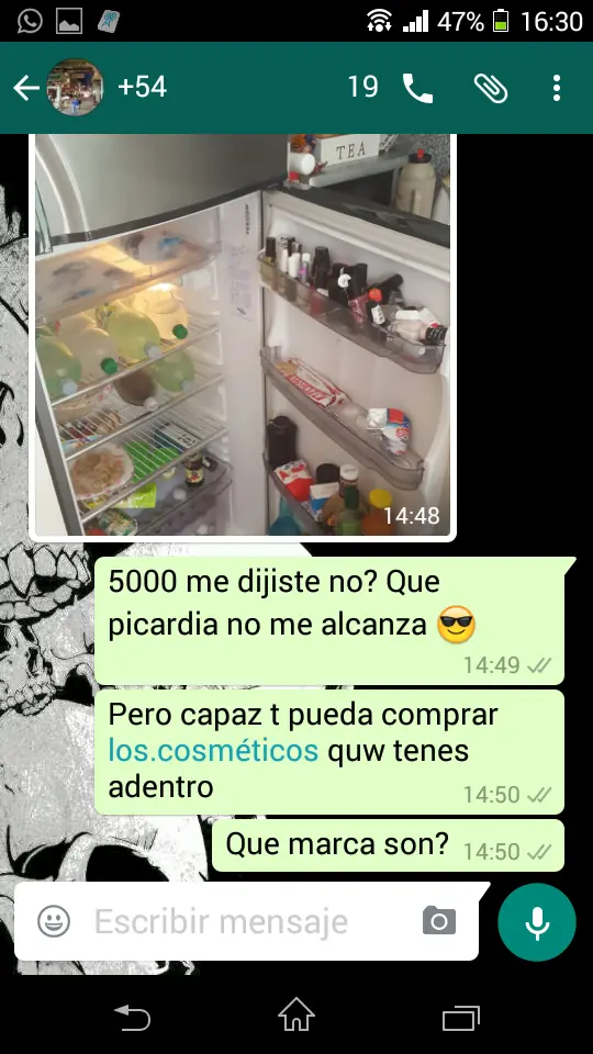 se confundio de numero y le respondi con leguaje taringuero