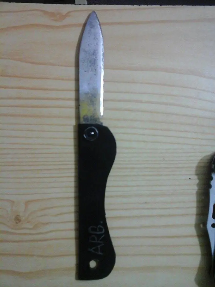 navaja plgable casera