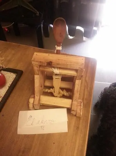 Hice una catapulta Hice una catapulta