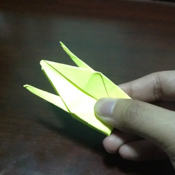 Haz una grulla con papiroflexia