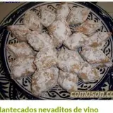 Mantecados nevaditos de vino