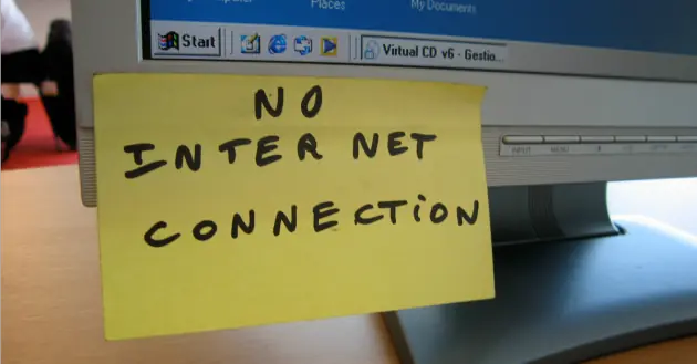 no internet