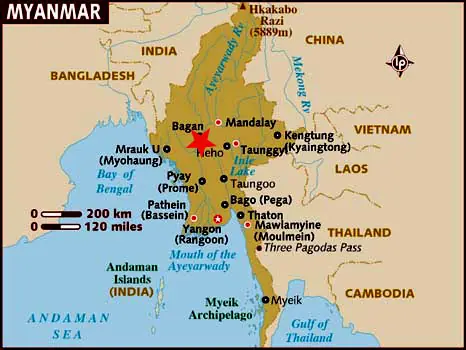 bagan mapa