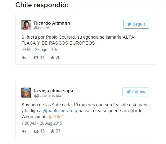 Pablo Courard: Chile es feo y sus mujeres tambien