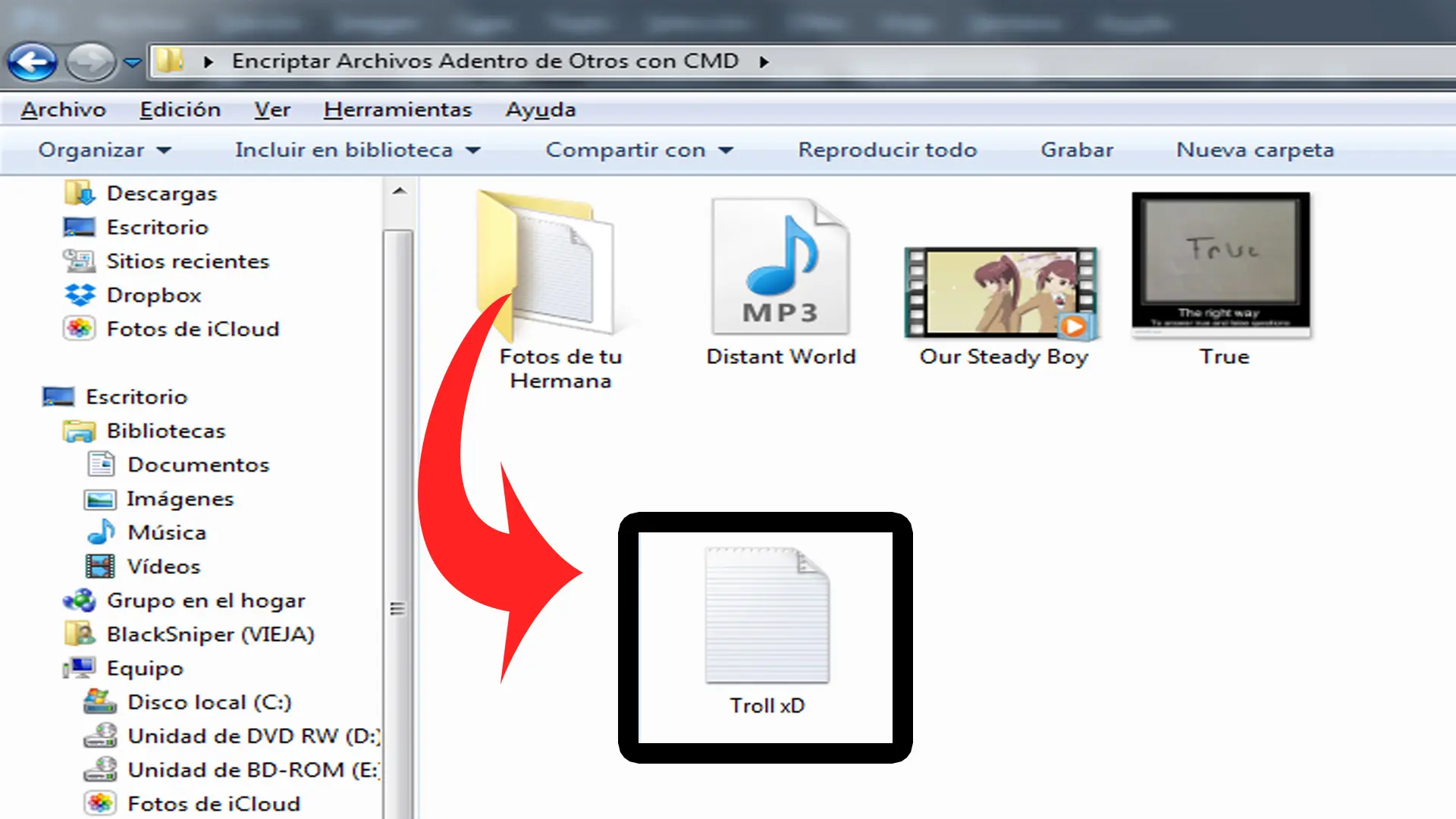 Aprende a ocultar archivos dentro de una imagen con CMD!