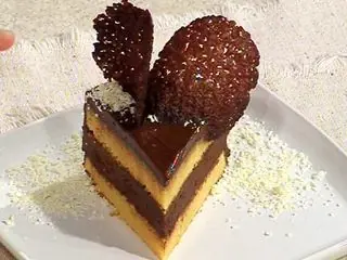Torta de chocolate blanco y mousse de chocolate negro+ video